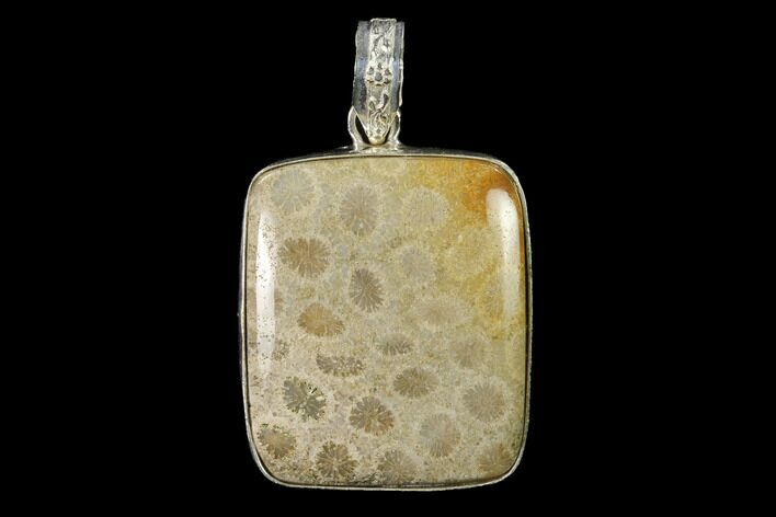 Million Year Old Fossil Coral Pendant - Indonesia #143703
